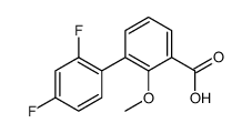 3-(2,4-difluorophenyl)-2-methoxybenzoic acid结构式