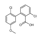 2-chloro-6-(2-chloro-5-methoxyphenyl)benzoic acid结构式