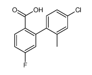 2-(4-chloro-2-methylphenyl)-4-fluorobenzoic acid结构式