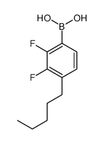 (2,3-difluoro-4-pentylphenyl)boronic acid Structure