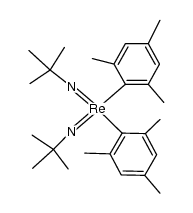 di(t-butylimido)di(2,4,6-trimethylphenyl)rhenium(VI) Structure