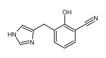2-hydroxy-3-[(1H-imidazol-4-yl)methyl]-benzonitrile Structure