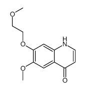 6-methoxy-7-(2-methoxyethoxy)-1H-quinolin-4-one结构式