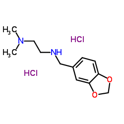 N'-(1,3-Benzodioxol-5-ylmethyl)-N,N-dimethyl-1,2-ethanediamine dihydrochloride结构式