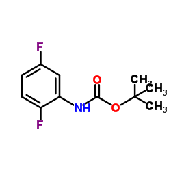 2-Methyl-2-propanyl (2,5-difluorophenyl)carbamate结构式