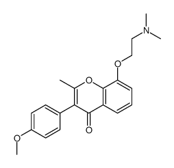 7-(2-Dimethylaminoethoxy)-4'-methoxy-2-methylisoflavone Structure
