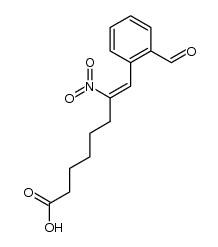 8-(2-formylphenyl)-7-nitrooct-7-enoic acid结构式