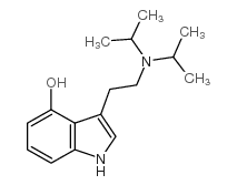 4-羟基-N,N-二异丙基色胺结构式