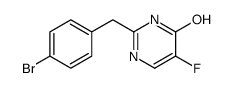 2-[(4-bromophenyl)methyl]-5-fluoro-1H-pyrimidin-6-one结构式