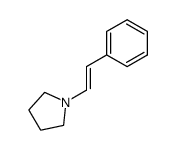 1-[(E)-2-phenylethenyl]pyrrolidine Structure