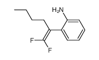 o-(1,1-difluorohex-1-en-2-yl)aniline结构式
