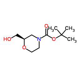 (R)-N-Boc-2-羟甲基吗啉结构式