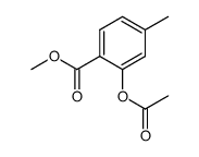 Benzoic acid, 2-(acetyloxy)-4-Methyl-, Methyl ester structure