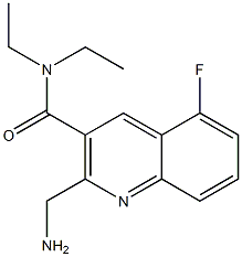 2-(aminomethyl)-N,N-diethyl-5-fluoroquinoline-3-carboxamide Structure