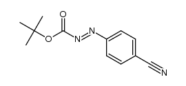tert-butyl 2-(4-cyanophenyl)azocarboxylate Structure