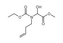methyl 2-(but-3-en-1-yl(ethoxycarbonyl)amino)-2-hydroxyacetate Structure