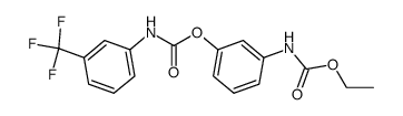 3-Ethoxycarbonylaminophenyl-N-(m-trifluormethyl-phenyl)-carbamat Structure