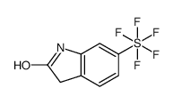 6-(Pentafluoro-λ6-sulfanyl)-1,3-dihydro-2H-indol-2-one结构式