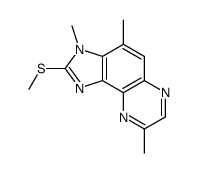 3,4,8-trimethyl-2-methylsulfanylimidazo[4,5-f]quinoxaline结构式