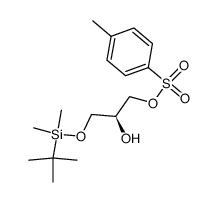(S)-1-(tert-butyldimethylsilyl)oxy-3-(p-toluenesulfonyl)oxy-2-propanol结构式