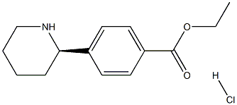 ethyl (R)-4-(piperidin-2-yl)benzoate hydrochloride Structure