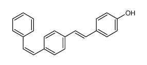 4-[2-[4-(2-phenylethenyl)phenyl]ethenyl]phenol Structure