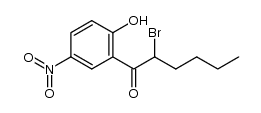 2-bromo-1-(2-hydroxy-5-nitrophenyl)hexan-1-one结构式