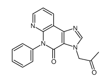 3-(2-oxopropyl)-5-phenylimidazo[4,5-c][1,8]naphthyridin-4-one Structure