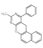 9-methyl-11-phenyl-12h-benzo[5,6]chromeno[2,3-d]pyrimidine结构式