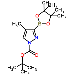 tert-Butyl 4-Methyl-3-(4,4,5,5-tetramethyl-1,3,2-dioxaborolan-2-yl)-1H-pyrazole-1-carboxylate图片