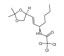N-((E)-(3R,4'S)-1-(2,2-dimethyl-1,3-dioxolane-4-yl)-hept-1-en-3-yl)-2,2,2-trichloroacetamide结构式
