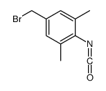 5-(bromomethyl)-2-isocyanato-1,3-dimethylbenzene结构式