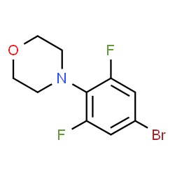 4-(4-Bromo-2,6-difluorophenyl)morpholine Structure