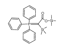 2-(Trimethylsilyl)-2-(triphenylphosphoranyliden)essigsaeure-trimethylsilylester Structure