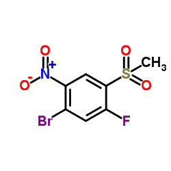 1-Bromo-5-fluoro-4-(methylsulfonyl)-2-nitrobenzene Structure