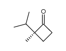 (S)-2-isopropyl-2-methylcyclobutanone Structure