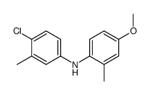 4-chloro-N-(4-methoxy-2-methylphenyl)-3-methylaniline结构式