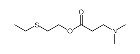 2-(ethylthio)ethyl 3-(dimethylamino)propanoate结构式