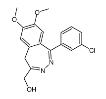 1-(3-Chlorophenyl)-4-hydroxymethyl-7,8-dimethoxy-5H-2,3-benzodiazepine structure