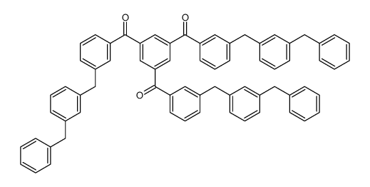 1,3,5-Tris<3-((3-benzyl)-benzyl)benzoyl>benzol结构式