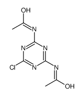 N-(4-acetamido-6-chloro-1,3,5-triazin-2-yl)acetamide Structure