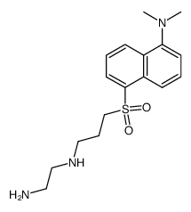 7-(1-dimethylamino-5-naphthylsulfonyl)-1,4-diazaoctane结构式