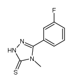 5-(3-fluorophenyl)-4-methyl-2,4-dihydro-3H-1,2,4-triazole-3-thione结构式