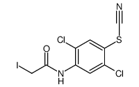 2,5-Dichloro-4-(2-iodoacetylamino)phenyl thiocyanate结构式