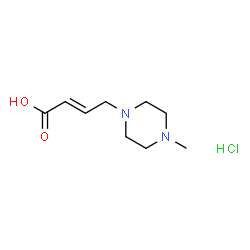 (E)-4-(4-Methylpiperazin-1-yl)but-2-enoic acid hydrochloride Structure