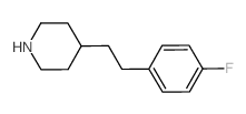 4-[2-(4-Fluorophenyl)ethyl]piperidine结构式