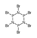 1,2,3,4,5,6-hexabromo-1,3,5,2,4,6-triazatriphosphinane结构式