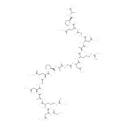 H-Gly-Asp-Arg-Ala-Asp-Gly-Gln-Pro-Ala-Gly-Asp-Arg-Ala-Asp-Gly-Gln-Pro-Ala-OH Structure