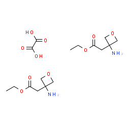 ethyl 2-(3-aminooxetan-3-yl)acetate hemioxalate结构式