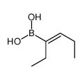 [(Z)-hex-3-en-3-yl]boronic acid结构式